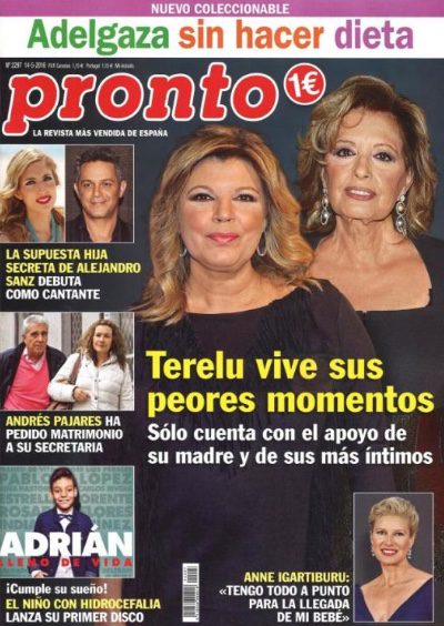 Terelu, protagonista en la portada de Pronto