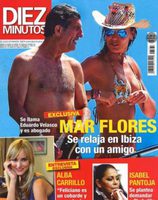 Mar Flores y sus vacaciones en Ibiza en la portada de Diez Minutos