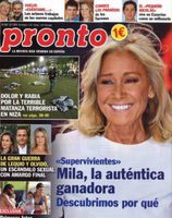 Mila Ximénez, protagonista de la portada de la revista Pronto