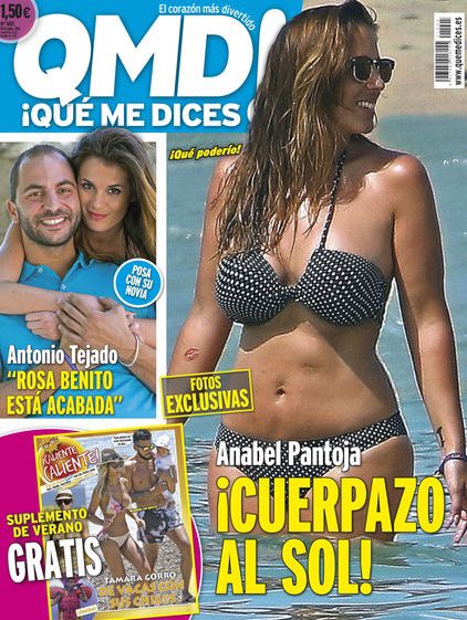 Anabel Pantoja en bikini en la portada de QMD!