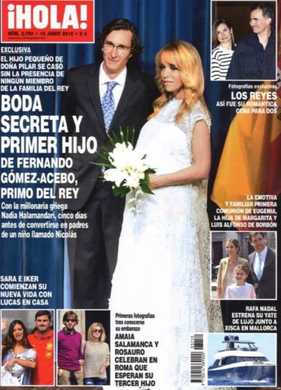 La boda secreta de Fernando Gómez-Acebo en la portada de ¡Hola!