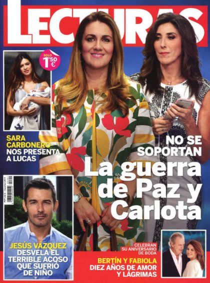 Carlota Corredera y Paz Padila en portada de Lecturas