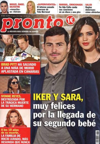 La felicidad de Sara Carbonero e Iker Casillas en la portada de Pronto