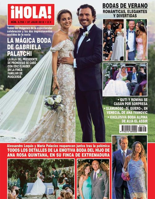 ¡Hola! desvela todos los detalles de la mágica boda de Gabriela Palatchi