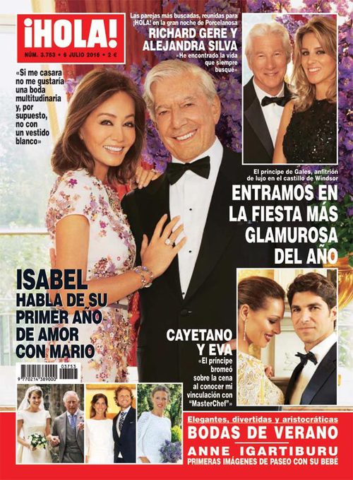 Isabel Preysler habla de su primer año de amor con Mario Vargas Llosa en ¡Hola!