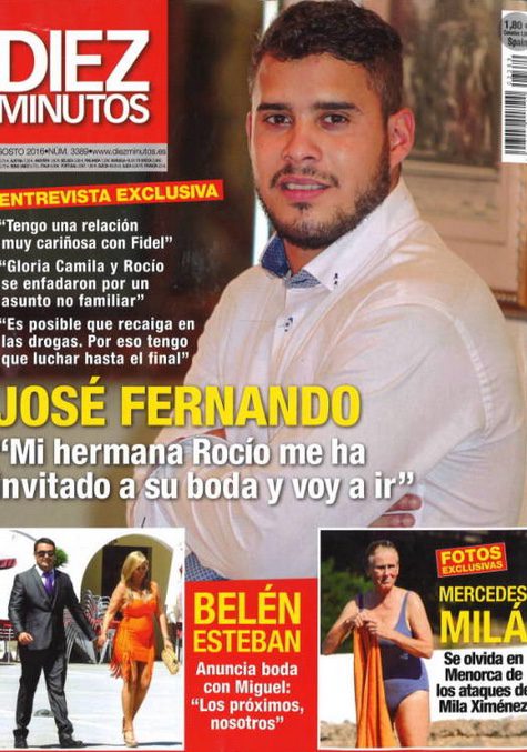 José Fernando en Diez Minutos cuenta que va a la boda de Rocío Carrasco