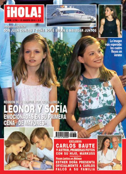 Leonor y Sofía, en ¡Hola!: emocionadas en su primera cena 'de mayores'