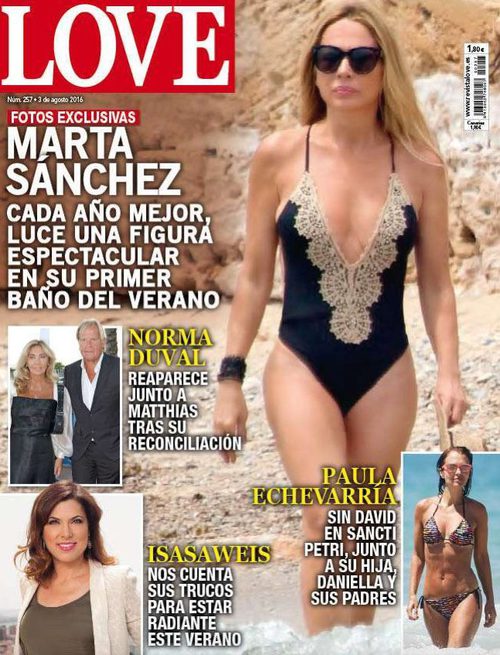 Love muestra el primer baño del verano de Marta Sánchez
