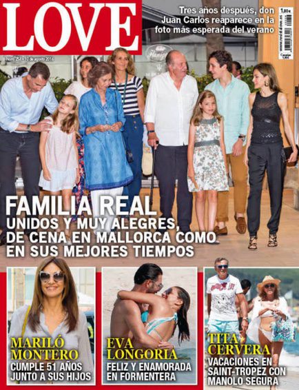 En la revista Love la Familia Real, unidos y muy alegres