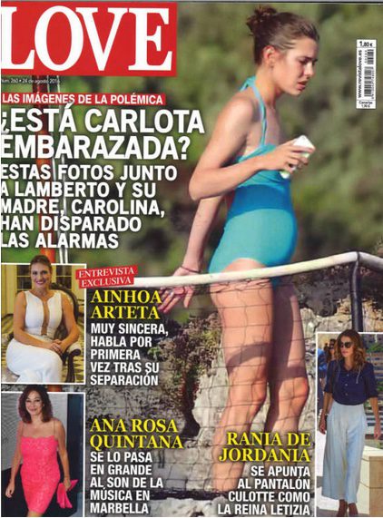 ¿Está Carlota embarazada? Las imágenes de la polémica en la revista Love