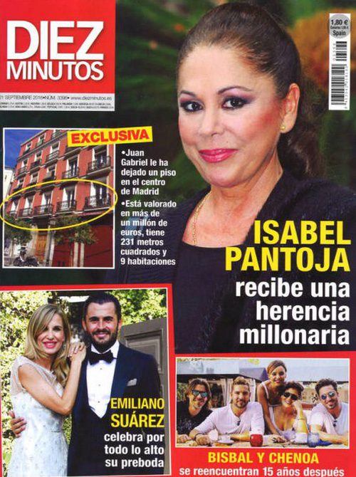 Diez Minutos desvela la herencia millonaria de Juan Gabriel a Isabel Pantoja