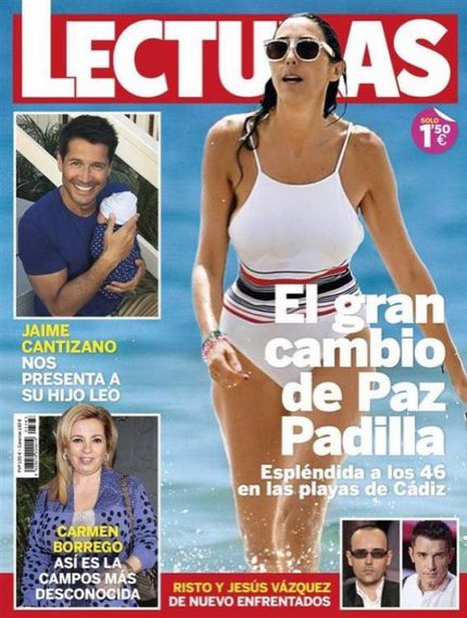 En gran cambio de Paz Padilla en la portada de la revista Lecturas