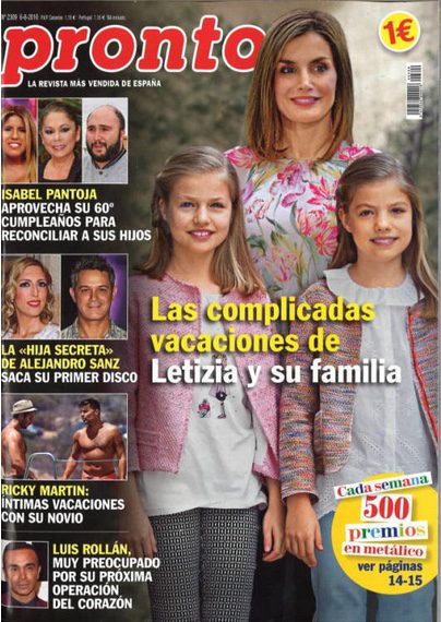En Pronto las complicadas vacaciones de Letizia y su familia