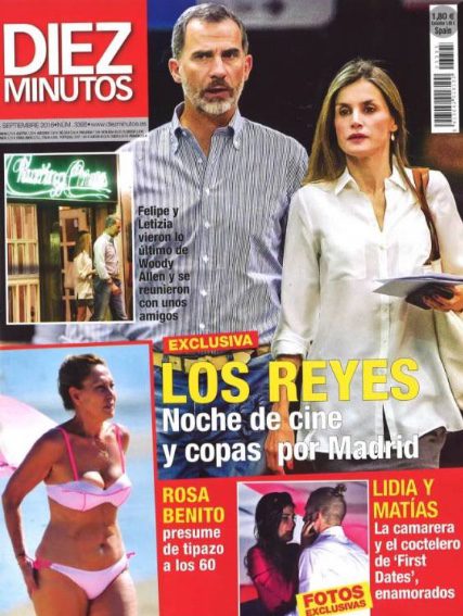 Los Reyes Felipe y Letizia, protagonistas de la portada de Diez Minutos