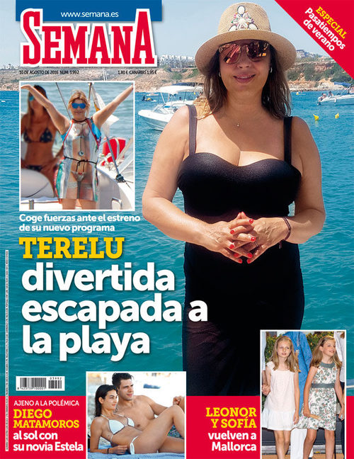 Terelu Campos para Semana en su vivertida escapada a la playa