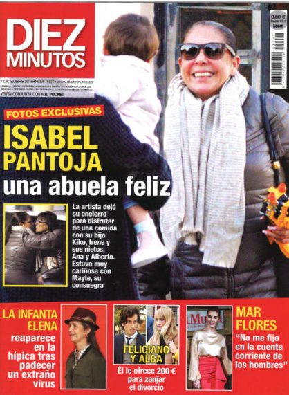Isabel Pantoja, una abuela feliz en Diez Minutos