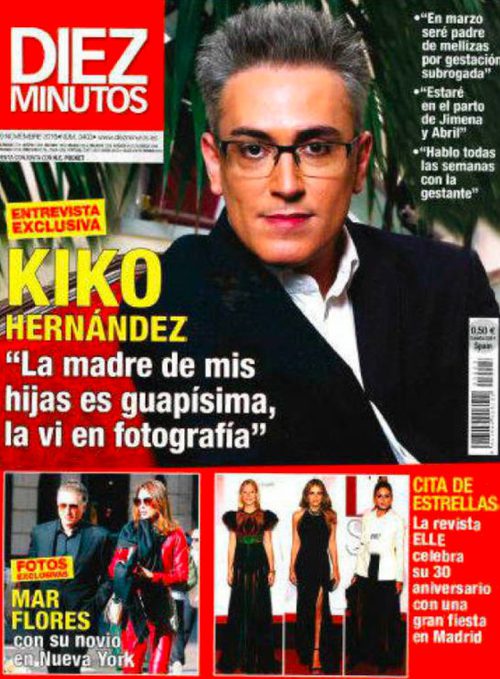 Kiko Hernández habla sobre su futura doble paternidad en Diez Minutos
