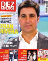 Fran Rivera en la portada de Diez Minutos habla de su nueva faceta televisiva