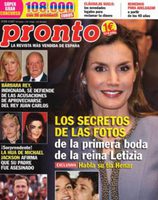 En la portada de la revista Pronto los secretos de la primera boda de Reina Letizia