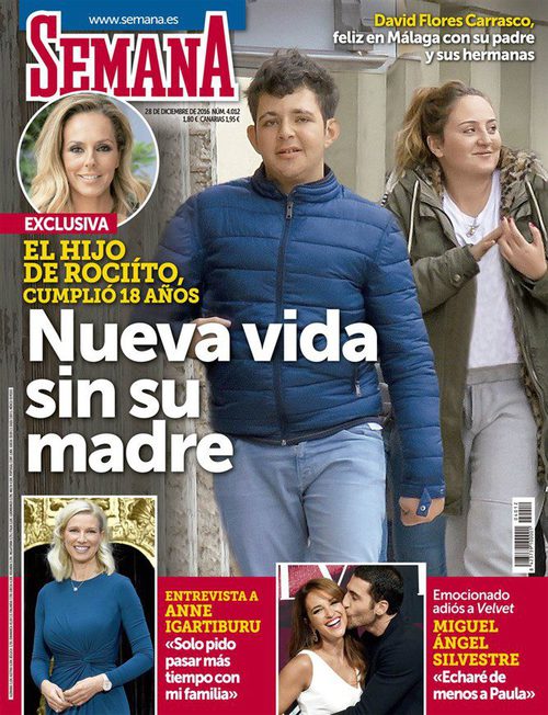 El hijo de Rocío Carrasco ha cumplido 18 años y ya es protagonista de la portada de Semana