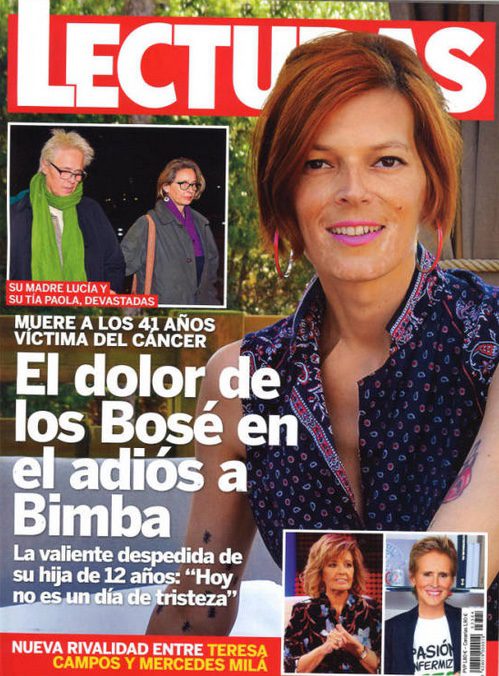 Lecturas muestra el dolor de los Bosé tras la muerte de Bimba Bosé