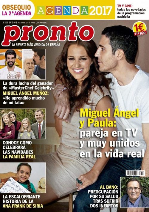 Miguel Ángel y Paula en Pronto: pareja en TV y muy unidos en la vida real