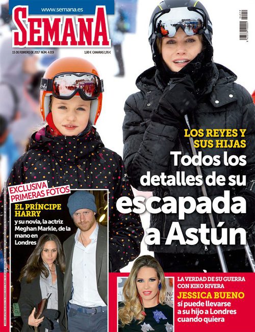 Semana cuenta la escapada a Astún de los Reyes y sus hijas