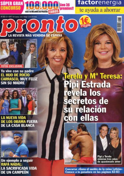 Terelu y María Teresa Campos: Pipi Estrada habla de su relación con ellas en la revista Pronto