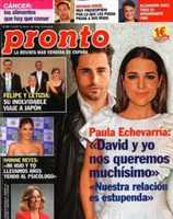 En la portada de Pronto Paula Echevarría habla de David Bustamante