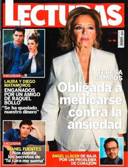 María Teresa Campos en la portada de Lecturas tras medicarse por la ansiedad