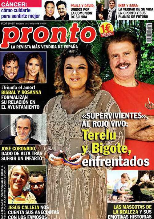 Terelu y Bigote, enfrentados en Pronto