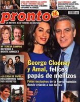 George Clooney y Amal, felices padres de mellizos en la portada de Pronto