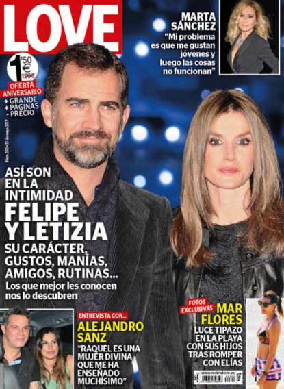 Los aspectos más íntimos de los Reyes Felipe y Letizia en la portada de Love