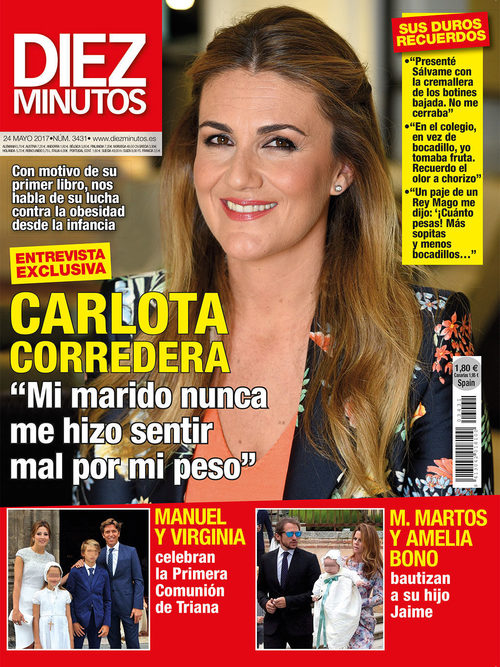 Diez minutos habla en exclusiva con Carlota Corredera sobre su lucha contra la obesidad