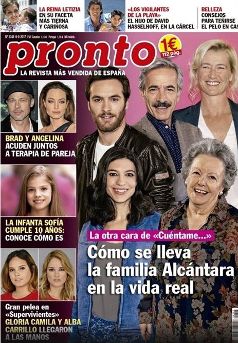 Así se lleva la familia Alcántara en la vida real en la portada de Pronto