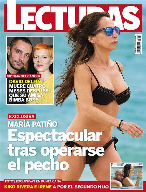 Primeras fotos en bikini de María Patiño tras su operación de pecho en Lecturas