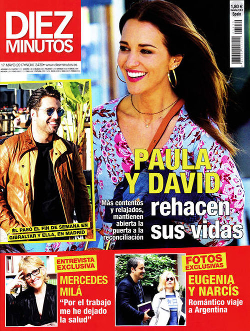 Paula Echevarría hace su vida por separado en la portada de Diez Minutos