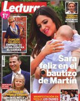 Lecturas muestra a Sara Carbonero feliz en el bautizo de Martín