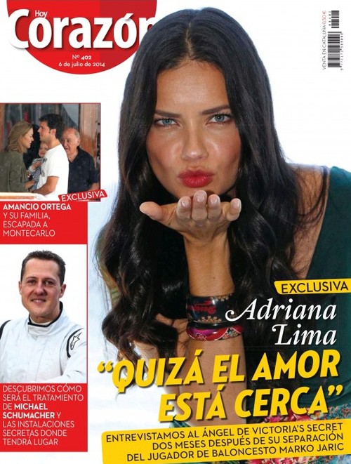 Adriana Lima confiesa en Hoy Corazón que