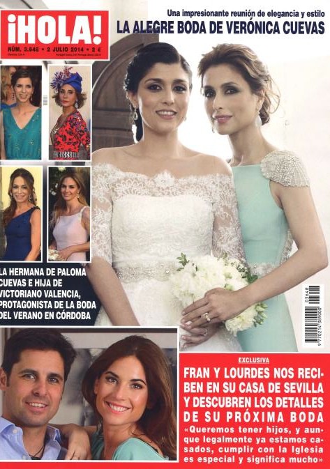 La alegre boda de Verónica Cuevas en ¡Hola!