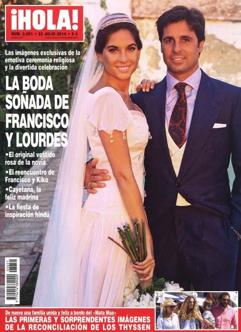 La boda soñada de Francisco y Lourdes en ¡Hola!