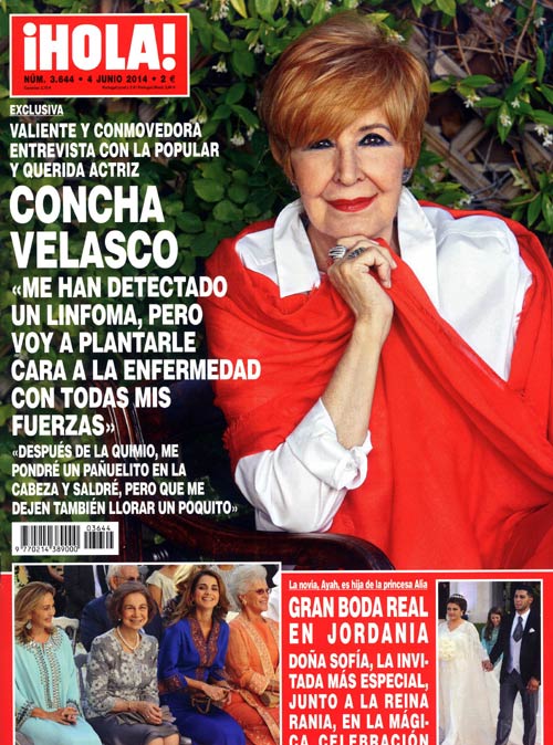 Concha Velasco anuncia que tiene cáncer en ¡Hola!