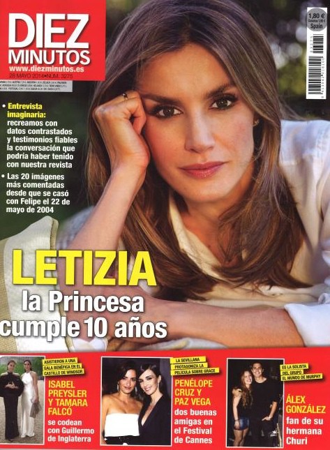 Diez Minutos repasa los 10 años de Letizia como Princesa
