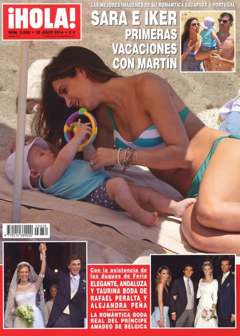 ¡Hola! muestra la primeras vaccioens de Sara e Iker con Martín
