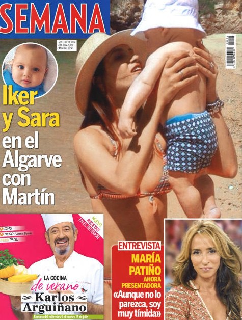 Semana muestra a Iker y Sara en el Algarve con Martín
