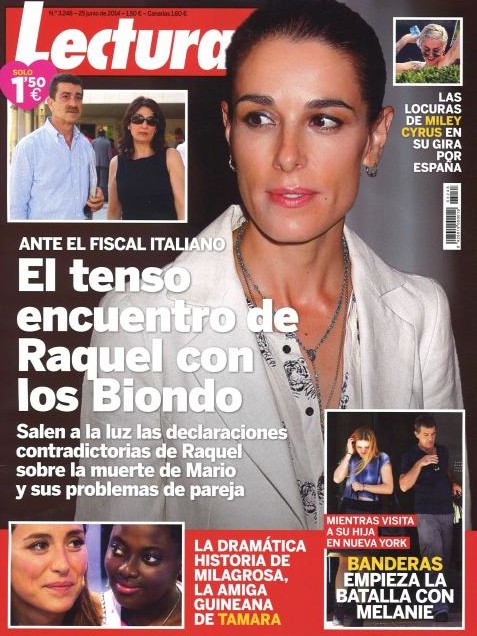 El tenso encuentro de Raquel con los Biondo en Lecturas
