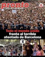 La revista Pronto homenajea a Barcelona tras los atentados terroristas