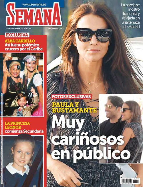 Bustamante y Paula, muy cariñosos en público en Semana
