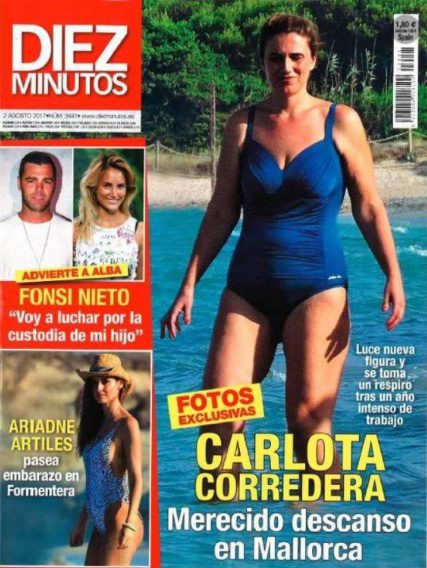 Carlota Corredera disfruta de Mallorca en Diez Minutos