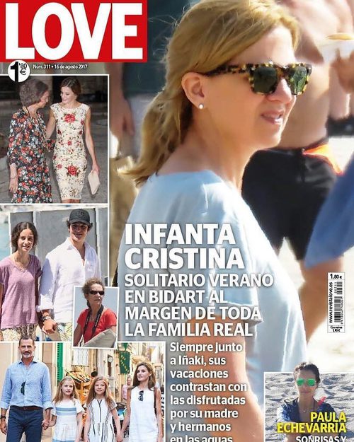 La Infanta Cristina protagonista de la portada de Love por su solitario verano en Bidart